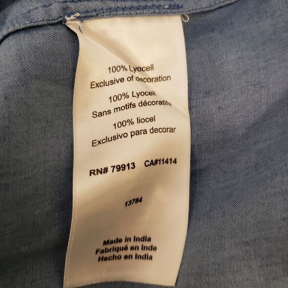 Led off one shoulder jean dress small NWT - Picture 3 of 6